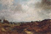 John Constable Hampstead Heath with London in the distance oil painting